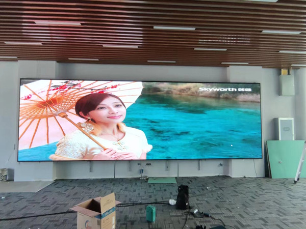 石柱P1.53led小间距屏安装案例